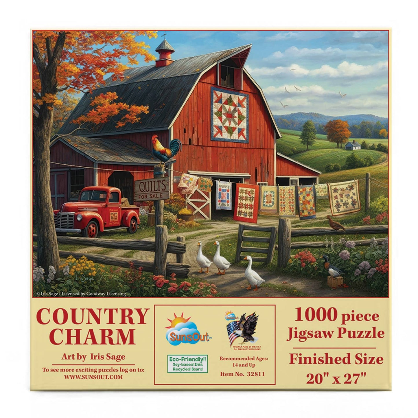 SunsOut - 0391 Country Charm 1000 pc Puzzle