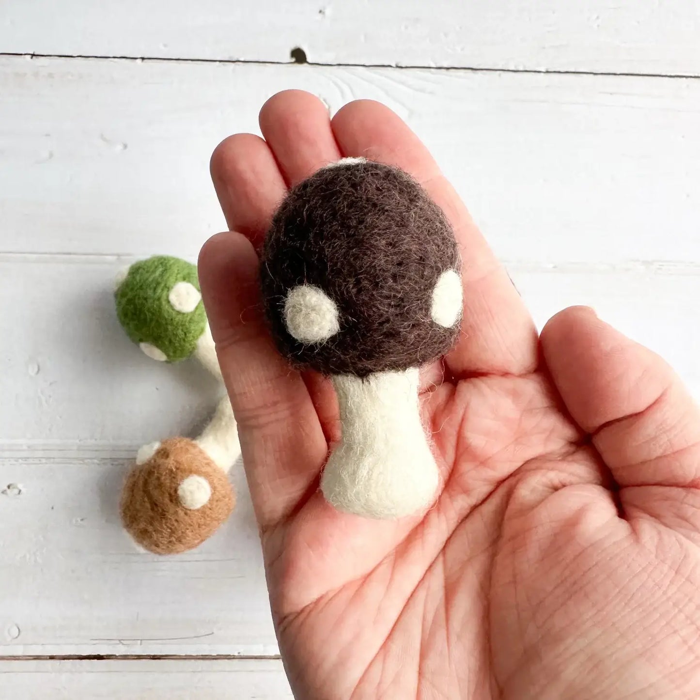 Sewing Seeds Play - Woodland Regular Size Felt Mushrooms - Set Of Six