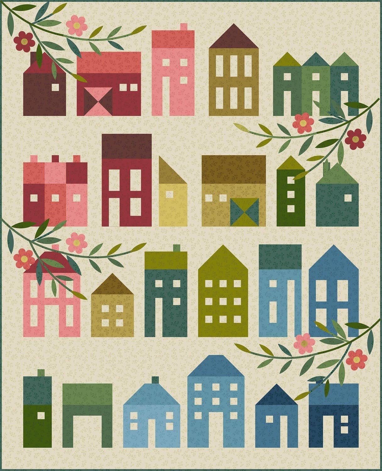Laundry Basket Quilts - Summer Village Quilt Pattern